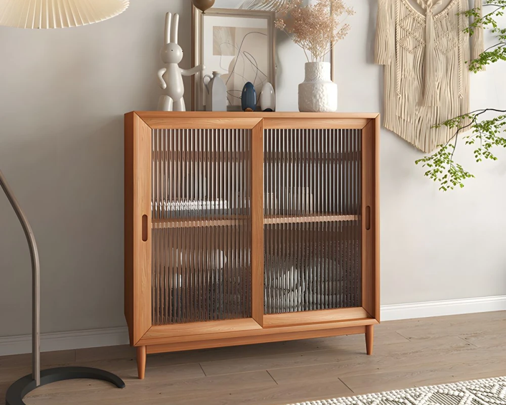 glass front buffet sideboard